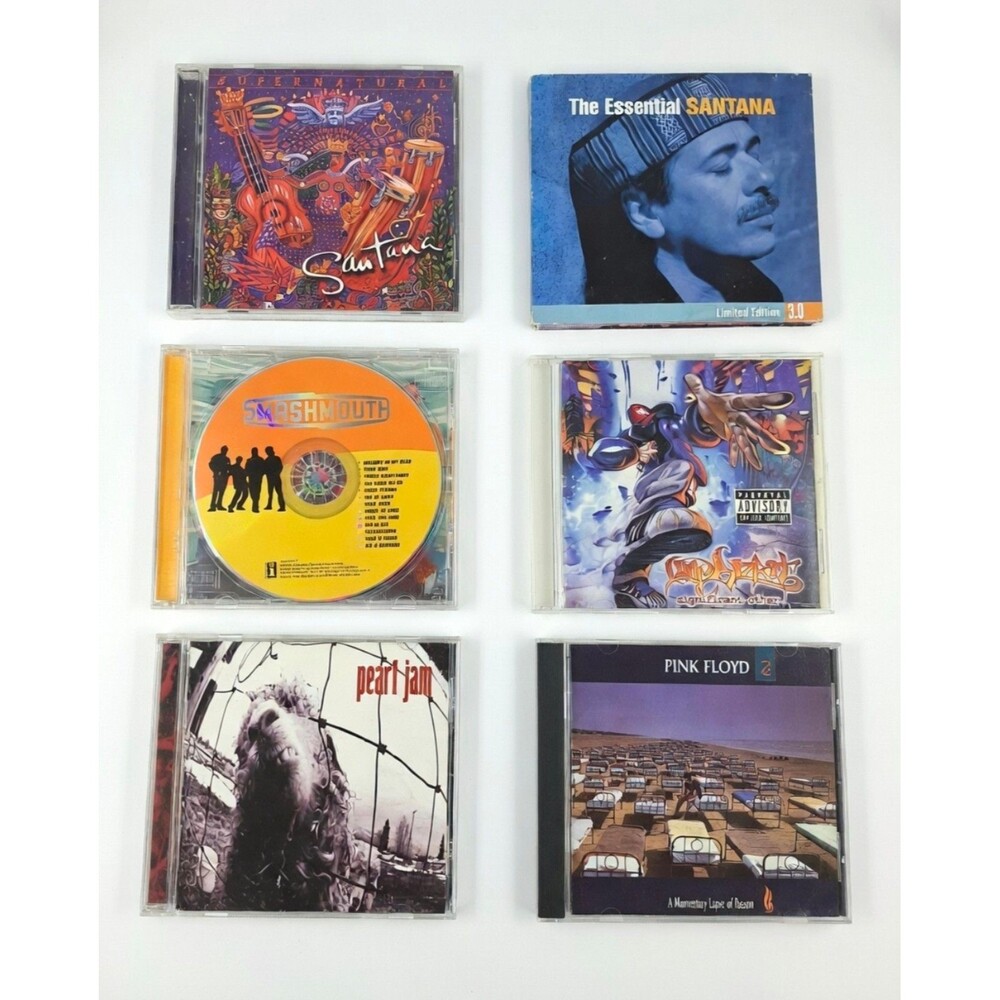 6 CD 90s Rock Lot Santana Supernatural Essential Santana Limp Bizkit Significant